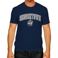 Campus Colors NCAA Adult Gameday Cotton T-Shirt- Georgetown Hoyas