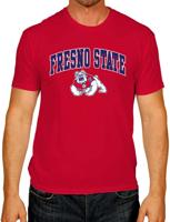 Campus Colors NCAA Adult Gameday Cotton T-Shirt- Fresno State Bulldogs