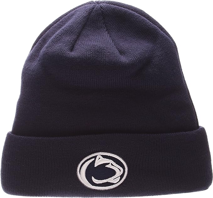 Collegiate Pom and Cuffed Style Beanies - Penn State