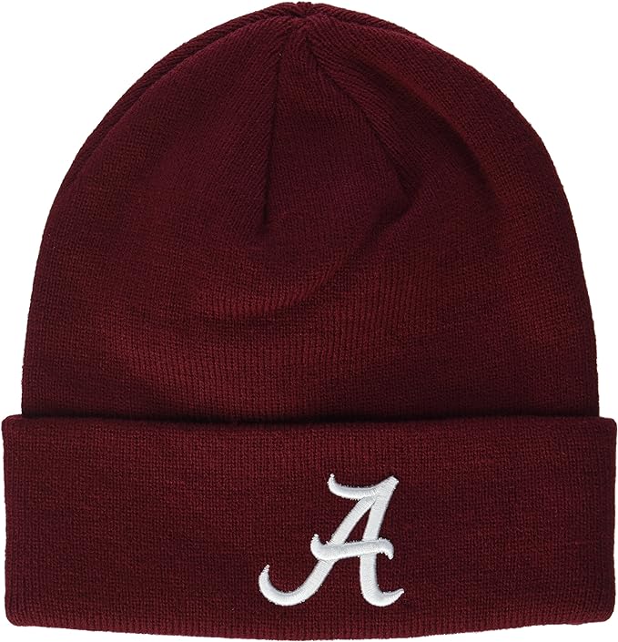 Collegiate Pom and Cuffed Style Beanies - Alabama