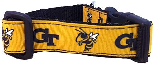 College Dog Collar - Georgia Tech (Yellow)
