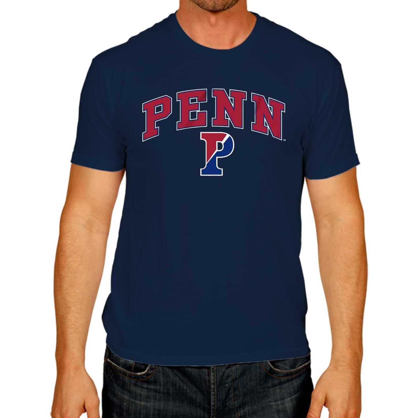 Campus Colors NCAA Adult Gameday Cotton T-Shirt Penn Quakers