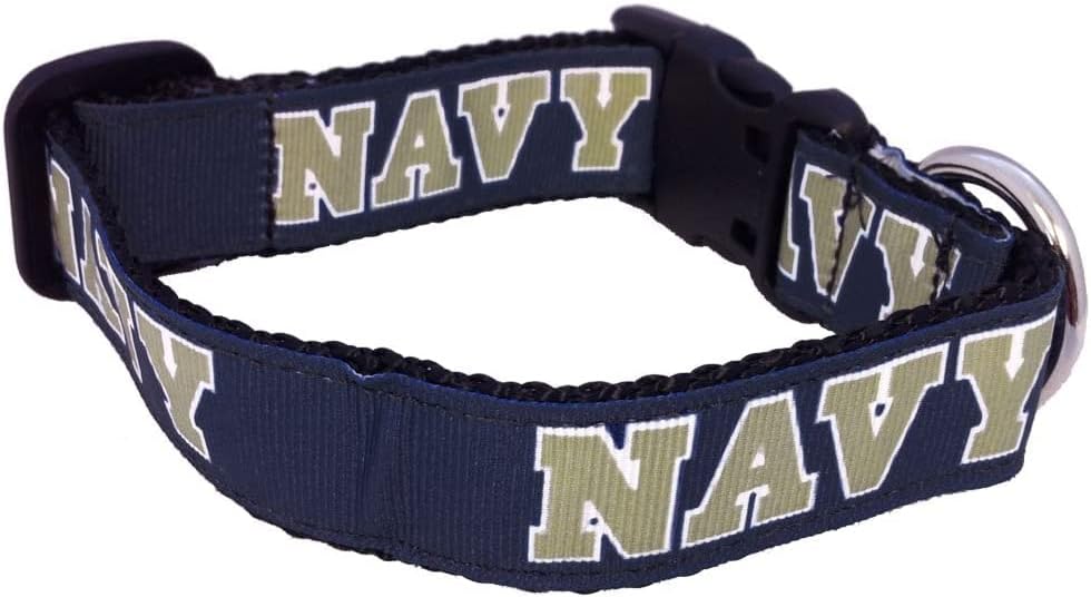 College Dog Collar - Navy
