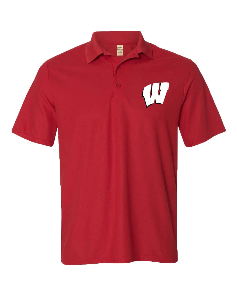 Collegiate Short-Sleeve Polo Shirt with Embroidered Logo in Official School Colors -Nc State