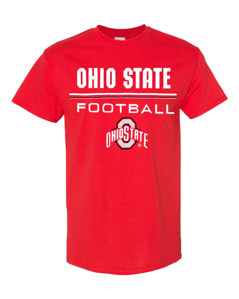 Collegiate Football Short-Sleeve T-Shirts - Youth and Adult - Ohio State