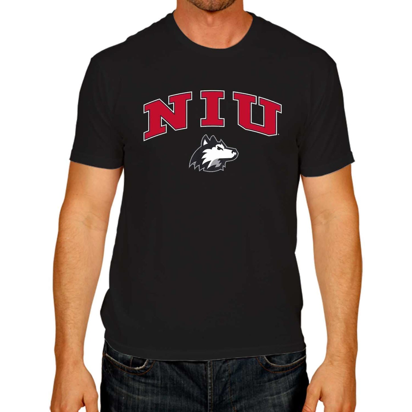 Campus Colors NCAA Adult Gameday Cotton T-Shirt - Northern Illinois Huskies