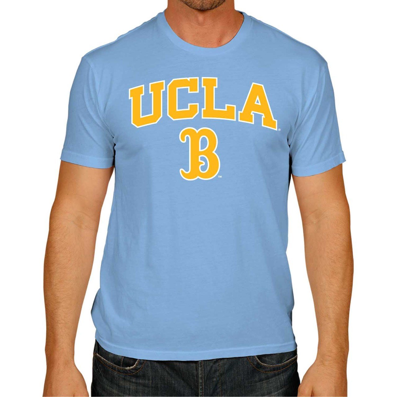 Campus Colors NCAA Adult Gameday Cotton T-Shirt- UCLA Bruins