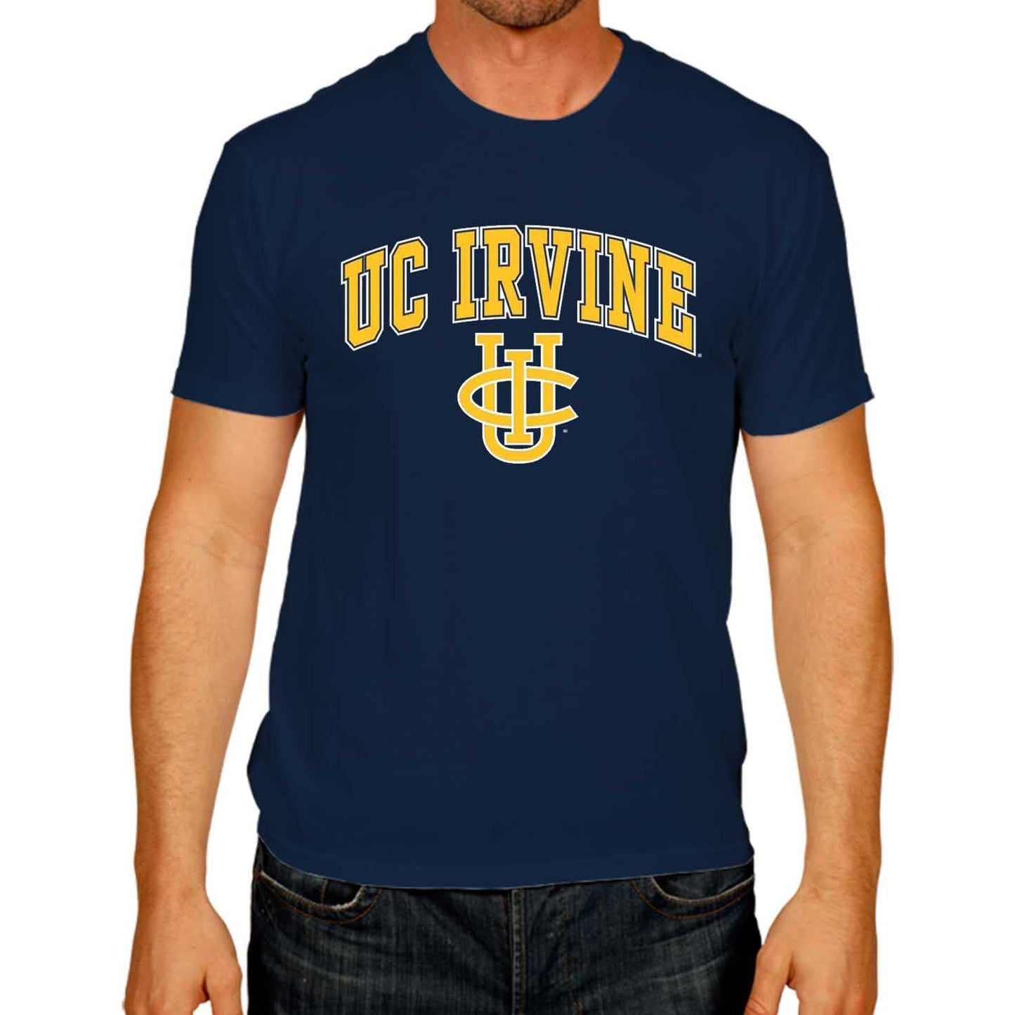 Campus Colors NCAA Adult Gameday Cotton T-Shirt- UC-Irvine Anteaters