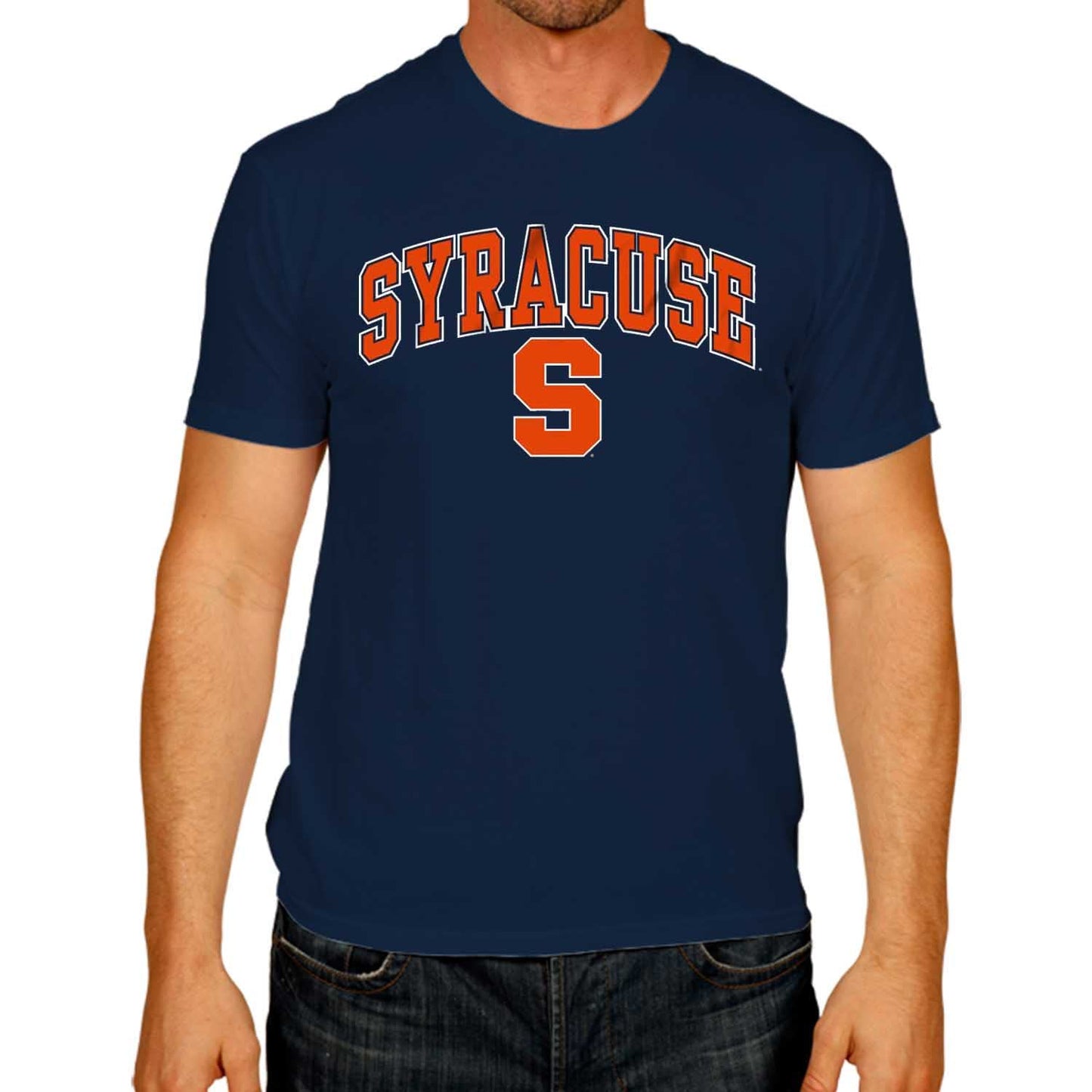 Campus Colors NCAA Adult Gameday Cotton T-Shirt- Syracuse Orange