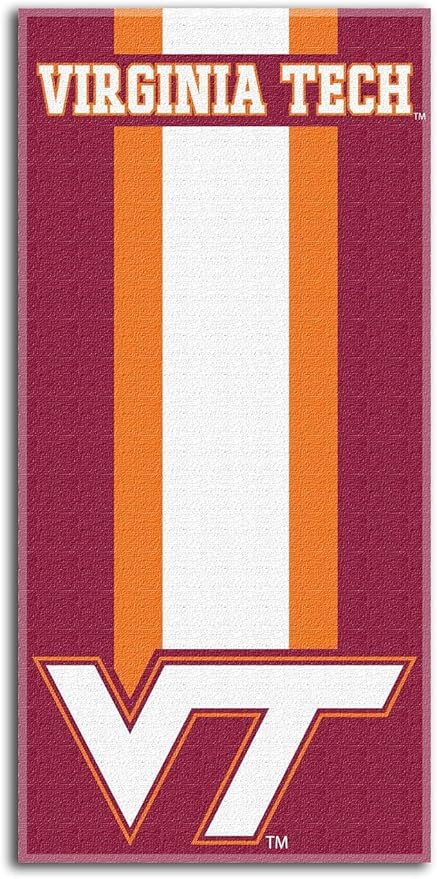 Collegiate Unisex Adult Beach Towel - Virginia Tch