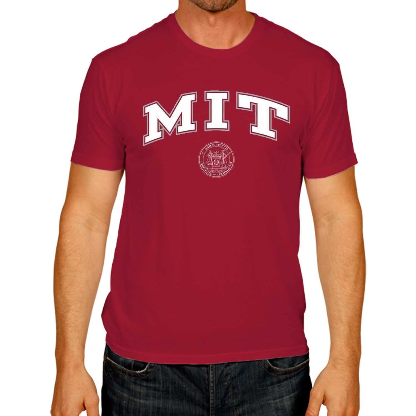 Campus Colors NCAA Adult Gameday Cotton T-Shirt-   MIT Engineers