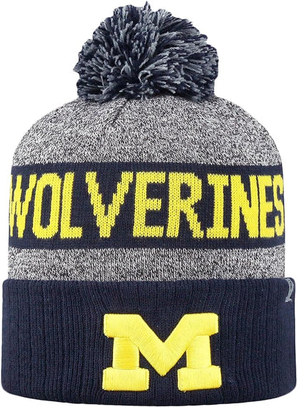 Collegiate Pom and Cuffed Style Beanies