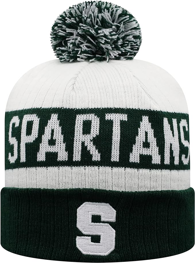 Collegiate Pom and Cuffed Style Beanies