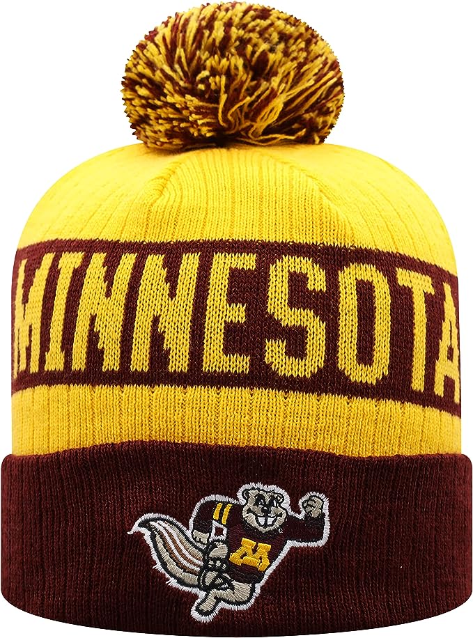 Collegiate Pom and Cuffed Style Beanies