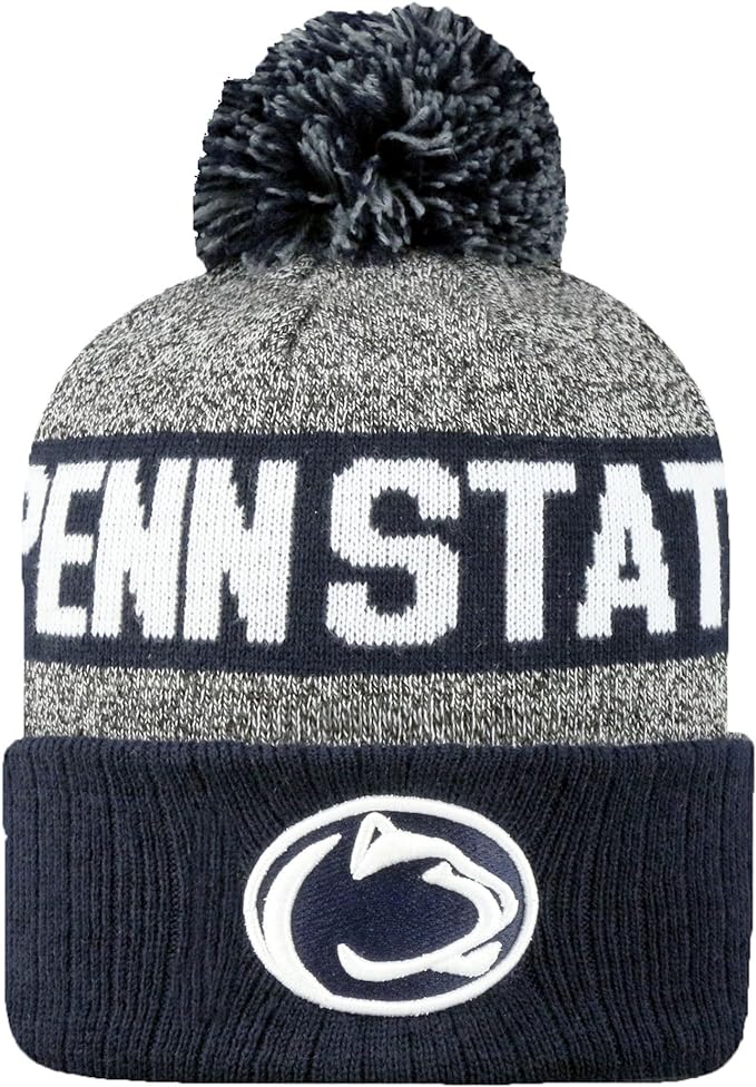 Collegiate Pom and Cuffed Style Beanies