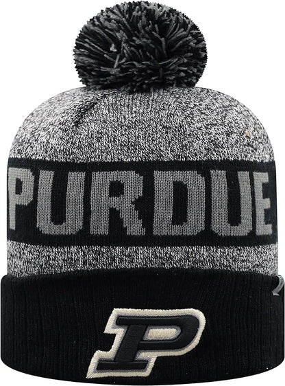 Collegiate Pom and Cuffed Style Beanies