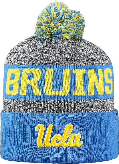 Collegiate Pom and Cuffed Style Beanies