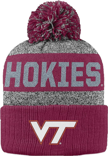 Collegiate Pom and Cuffed Style Beanies