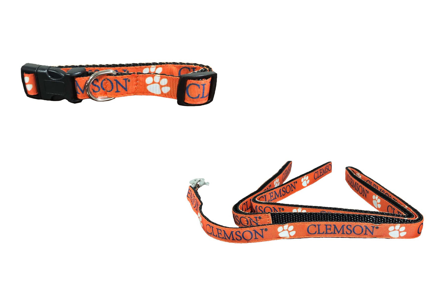 Collegiate X-Small Dog Collar and Small Leash Bundle