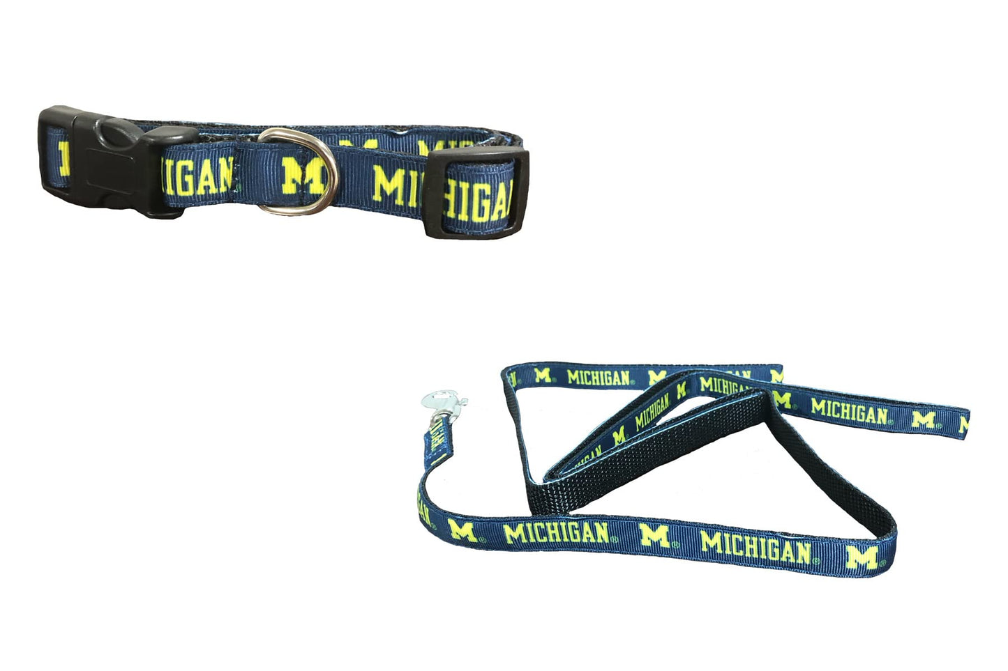 Collegiate X-Small Dog Collar and Small Leash Bundle