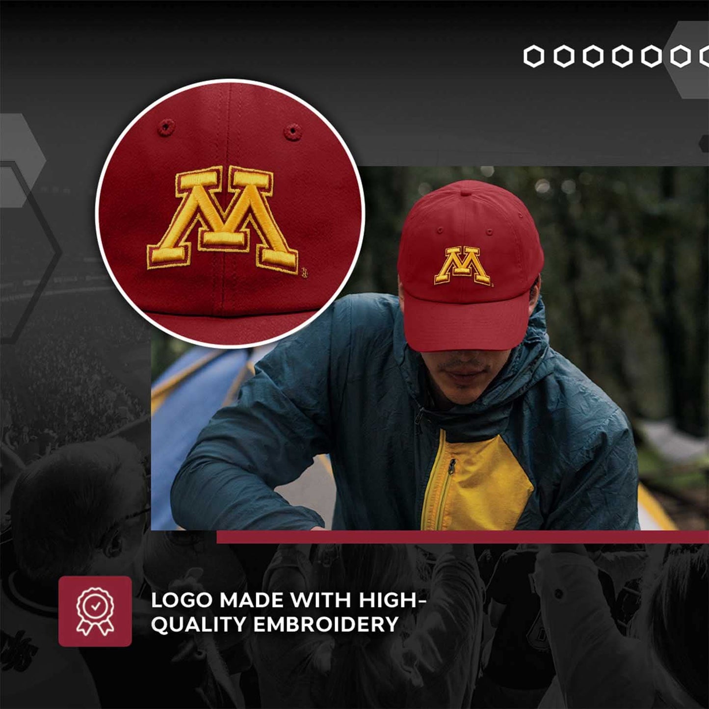 The Game NCAA Adult Relaxed Fit Logo Hat - Embroidered Logo - 100% Cotton - Elevate Your Style and Show Your Team Spirit