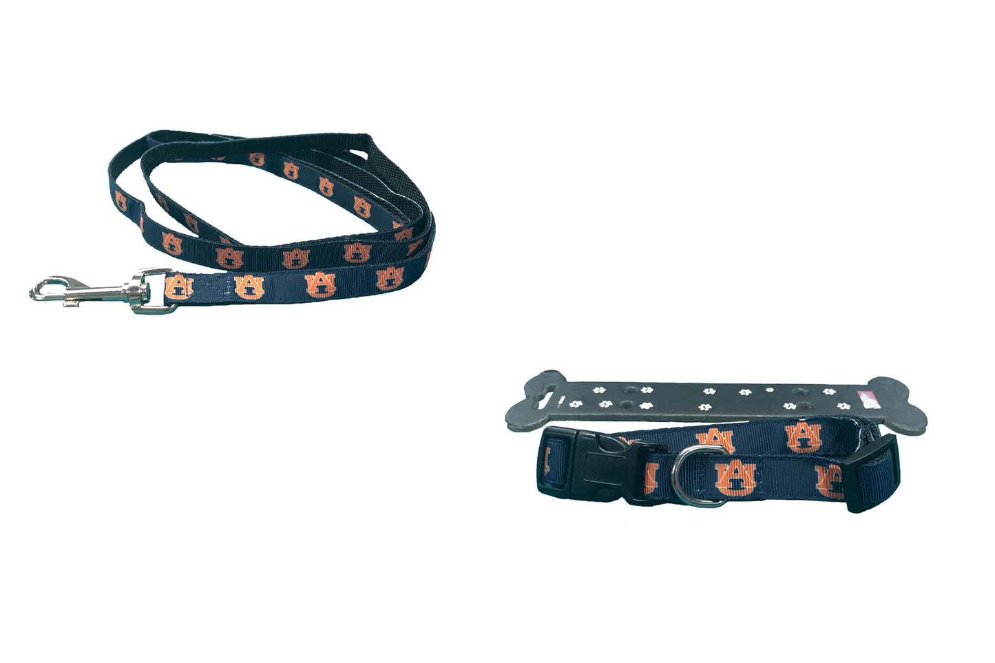 Collegiate X-Small Dog Collar and Small Leash Bundle