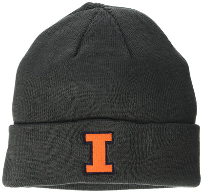 Top of the World Men's Cuffed Knit Charcoal Icon Hat