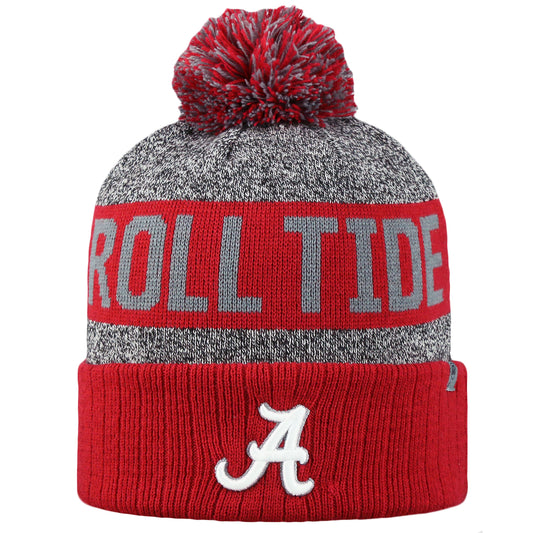 Top of the World NCAA Arctic Striped Cuffed Knit Pom Beanie Hat