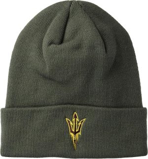 Arizona State Charcoal Cuffed Beanie