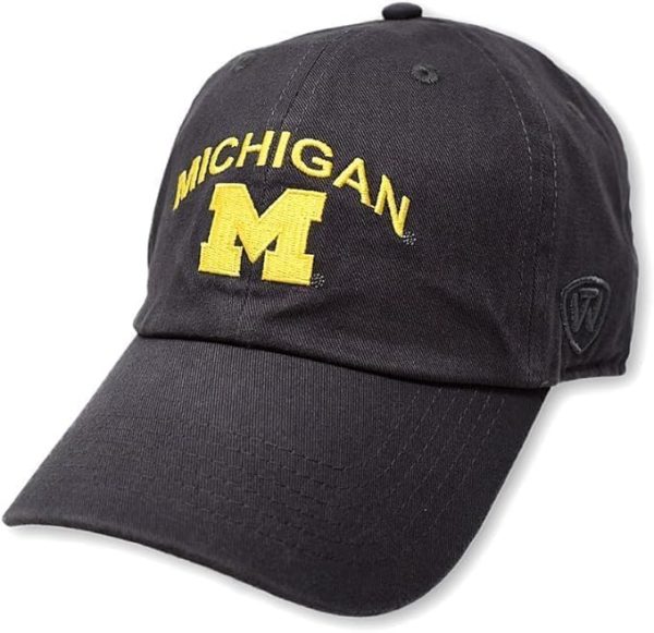Michigan M Charcoal Arch Hat