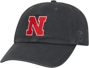 Nebraska Charcoal Cuffed Beanie
