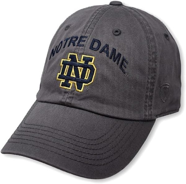 Notre Dame Charcoal Arch Hat