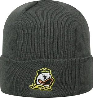 Oregon Charcoal Cuffed Beanie