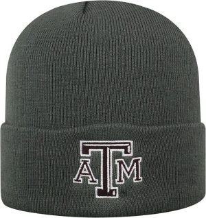 Texas A&M Charcoal Cuffed Beanie