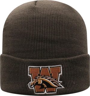 Western Michigan Charcoal Cuffed Beanie