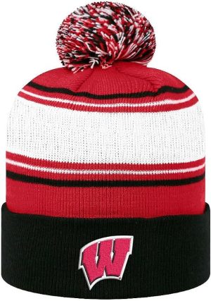 Wisconsin Winter Striped Beanie