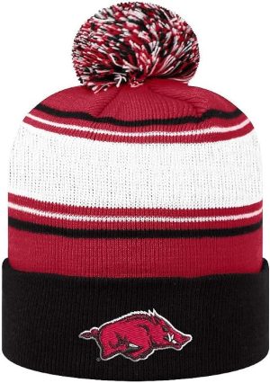 arkansasstriped Arkansas Winter Striped Beanie