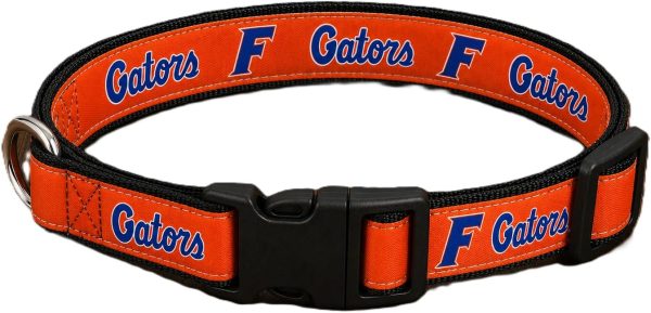 Florida F Orange Dog Collar
