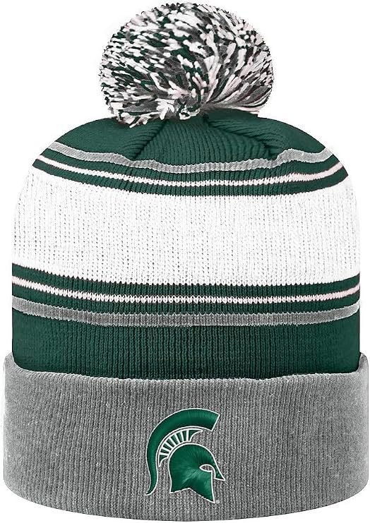 Michigan State Winter Striped Beanie