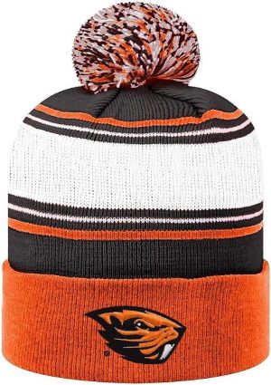 Oregon State Winter Striped Beanie
