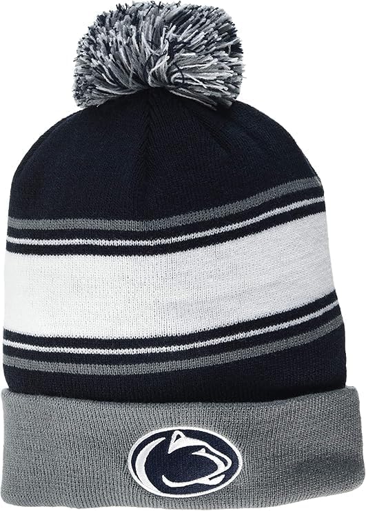 Penn State Winter Striped Beanie
