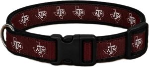 texasamstateoutlinecollar Texas A&M State Outline Dog Collar