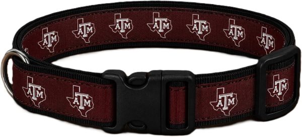 texasamstateoutlinecollar Texas A&M State Outline Dog Collar