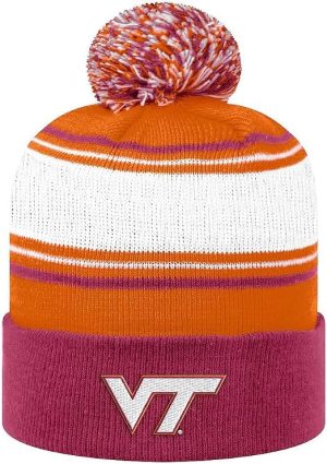 Virginia Tech Winter Striped Beanie